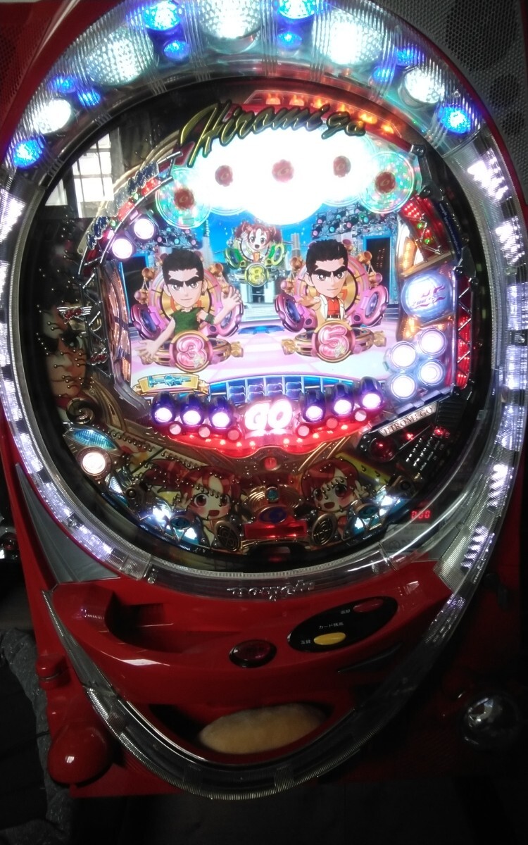 CRGO!GO!. Second stage H4-T pachinko used apparatus / superior article / circulation processing, volume, trance service / retro CR pachinko machine / new silver /