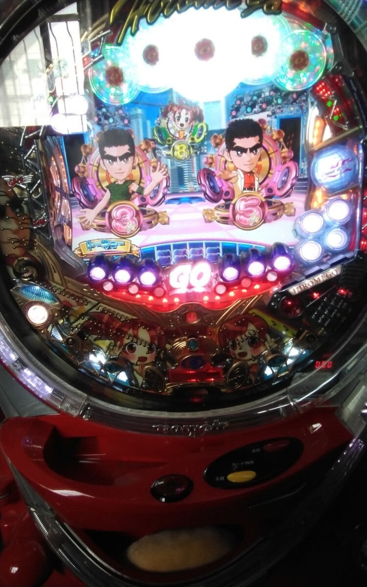 CRGO!GO!. Second stage H4-T pachinko used apparatus / superior article / circulation processing, volume, trance service / retro CR pachinko machine / new silver /