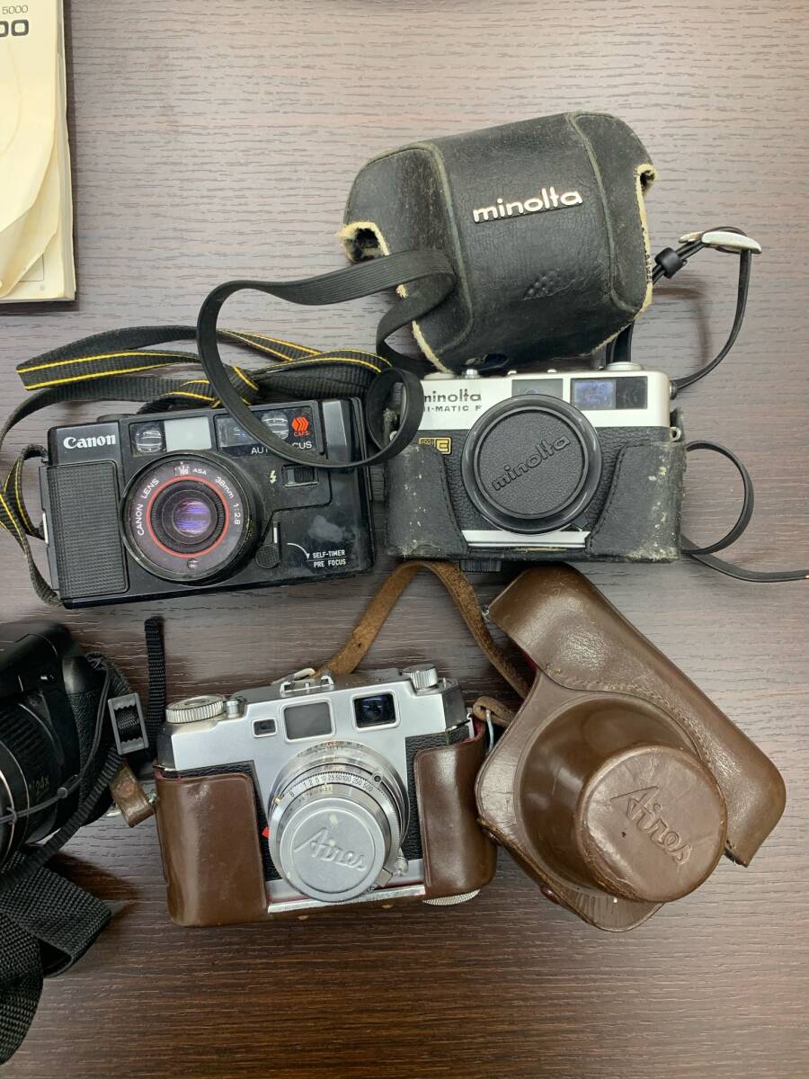 #265A 【コレクター必見】 カメラまとめ7点 三脚セット 動作未確認 Nikon Canon FUJIFILM minolta Aires FUJICA Panasonic_画像4