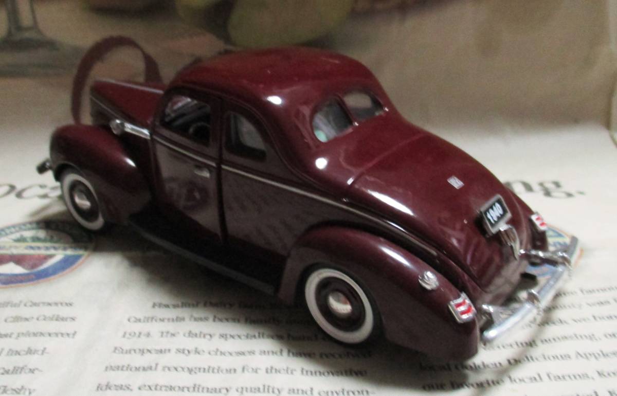* распроданный *NMMM*1/32*1940 Ford Deluxe Business Coupe темно-коричневый ≠ Franklin Mint 