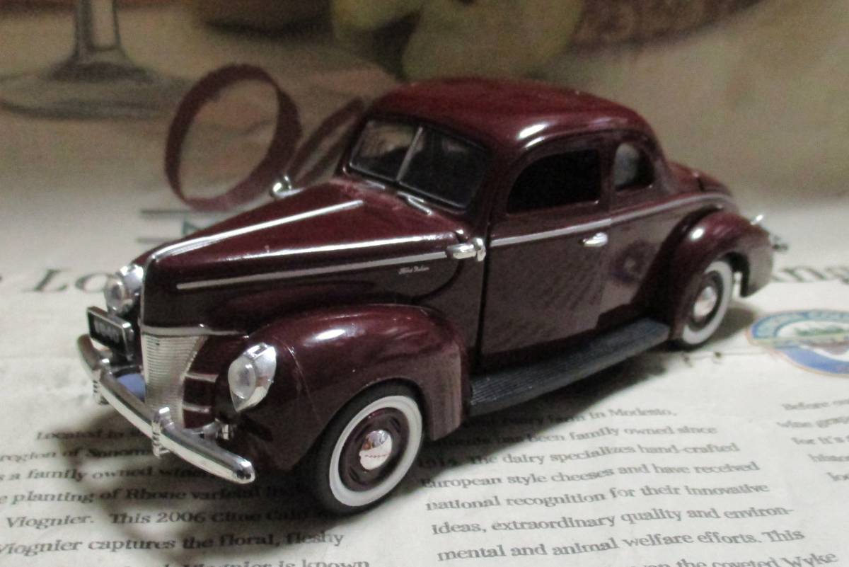 * распроданный *NMMM*1/32*1940 Ford Deluxe Business Coupe темно-коричневый ≠ Franklin Mint 