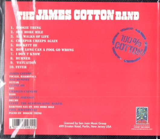 James Cotton Band /傑作/スワンプ、ルーツ、ブルースの画像2