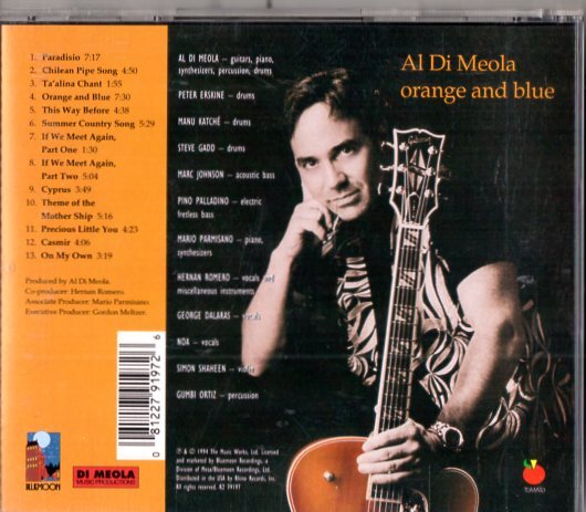 Al Di Meola /９4年/ジャズ、フュージョン、ギターの画像2