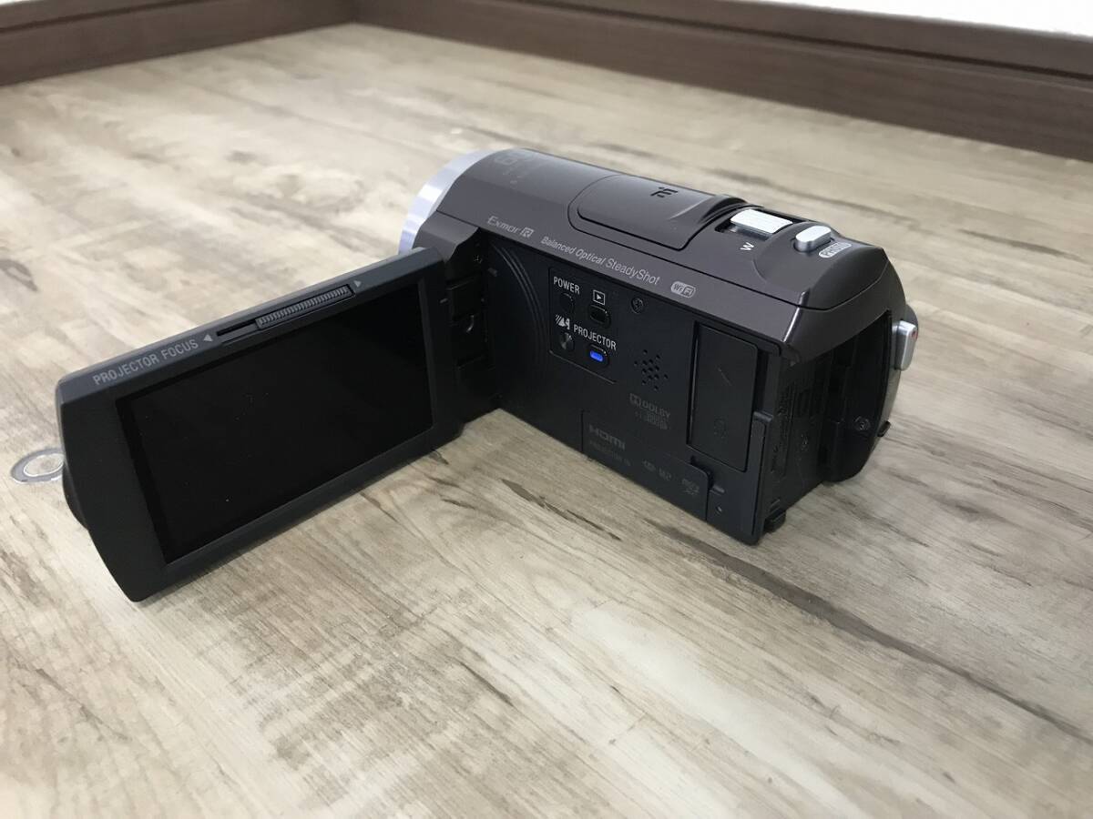 SONY ソニー ハンディカム HDR-PJ540 デジタルビデオカメラ ブラウン 2014年製 ECM-GZ1M 純正充電器 充電池付属_画像7