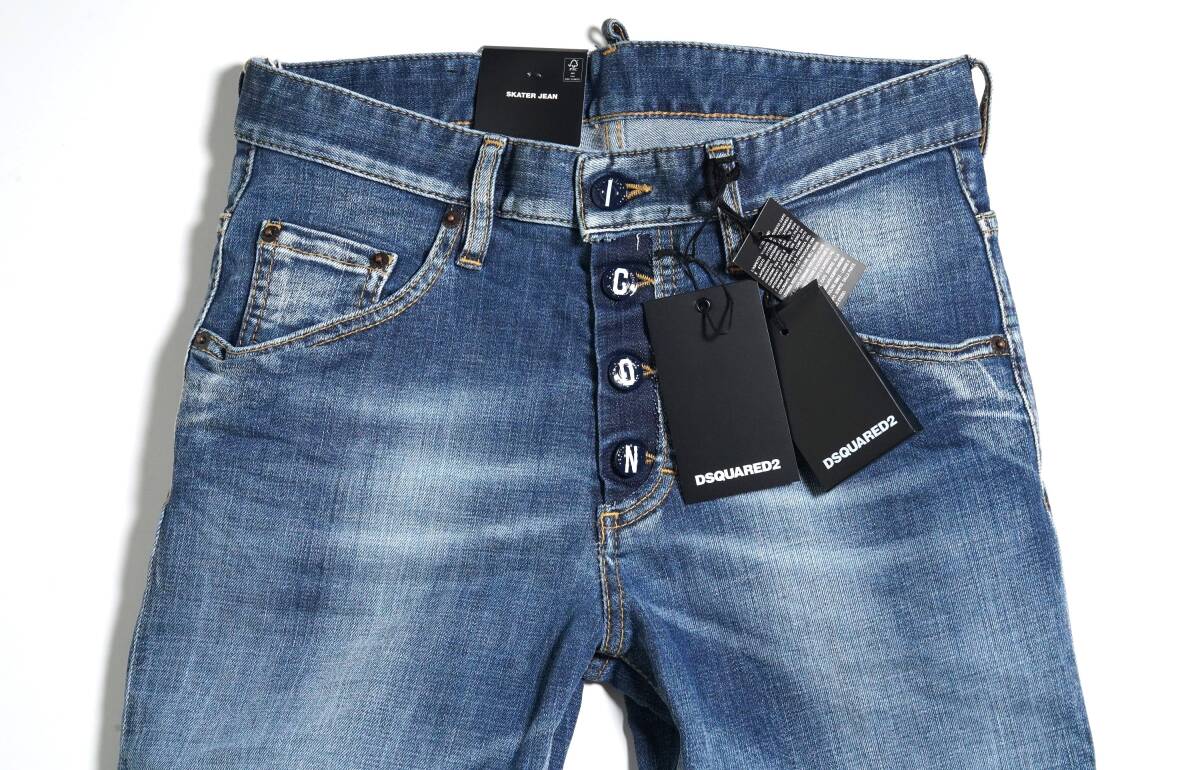 【新品正規品】8万 サイズ 42 Dsquared2 ディースクエアード SKATER JEAN S79LA0043 超人気ICONシリーズ ストレッチ デニム イタリア製_【新品未使用タグ付】dsquared2 デニム