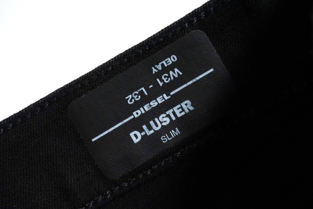 【新品/正規品】定価 3.8万 W31 DIESEL ディーゼル D-LUSTER 0ELAY 履き心地抜群 オールシーズン着用可 スリム ブラック ストレッチ デニムの画像6