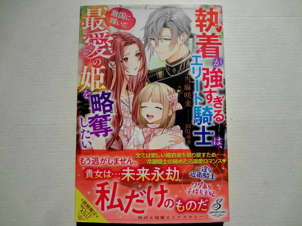 ライトノベル　執着が強すぎるエリート騎士は、敵国に嫁いだ最愛の姫を略奪したい　　/　　著者　当麻咲来_表紙 です