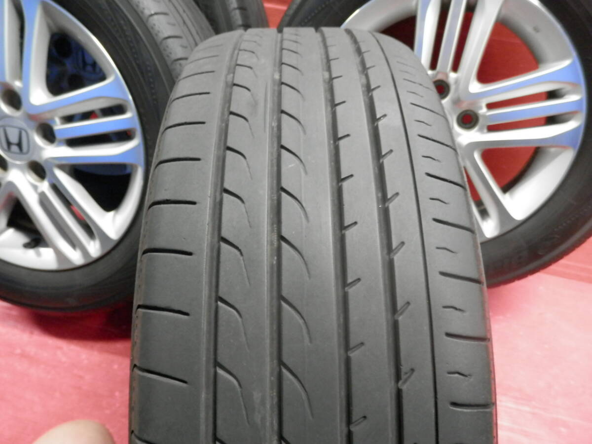 ホンダ純正ステップワゴン！6J 16インチ +50 114.3/5H +ヨコハマ製 205/60R16 サマータイヤ付き４本SET！_画像6