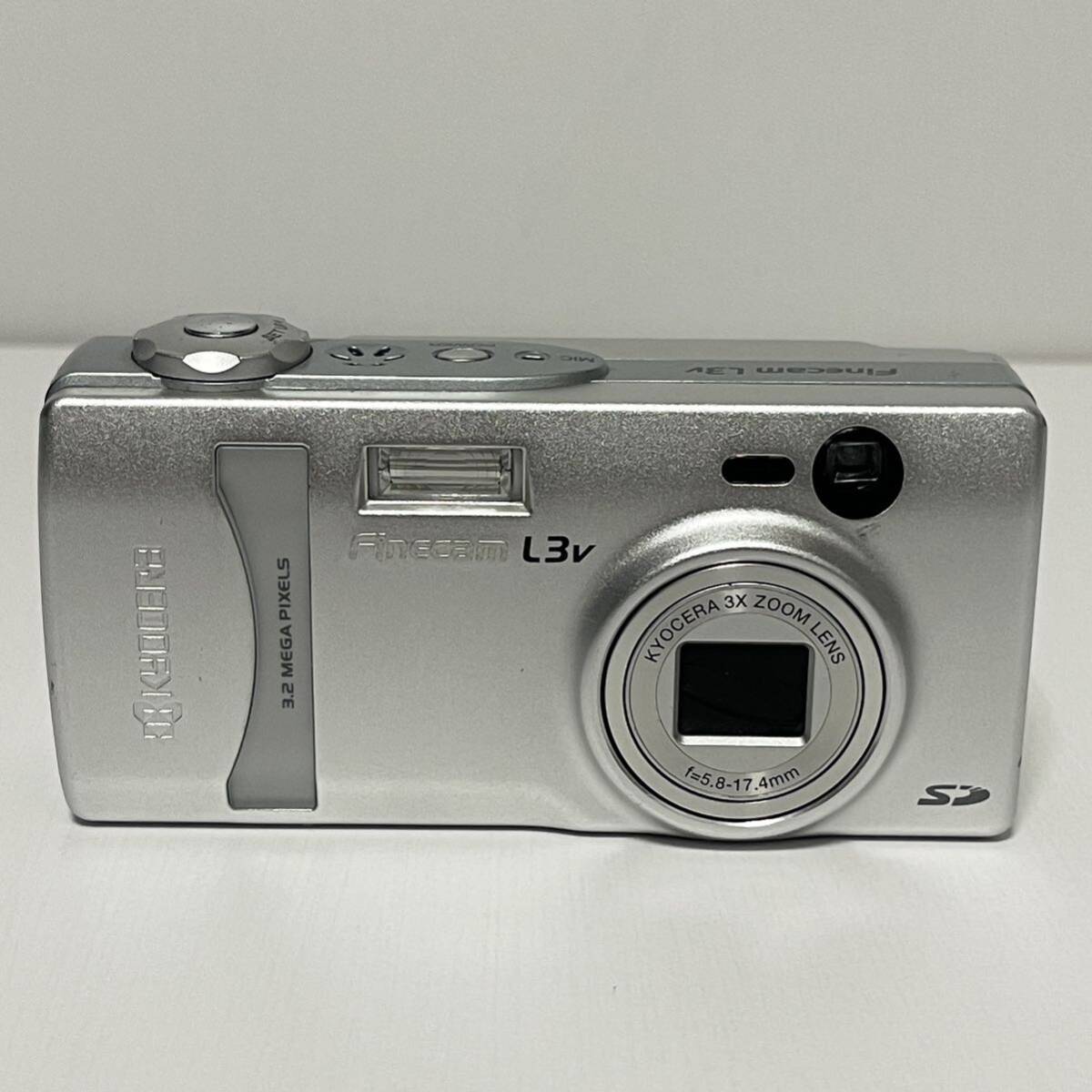 通電確認○ 簡易クリーニング済 KYOCERA 京セラ Finecam L3v デジタルカメラ デジカメ カメラ 平成レトロ Y2K SW164_画像2