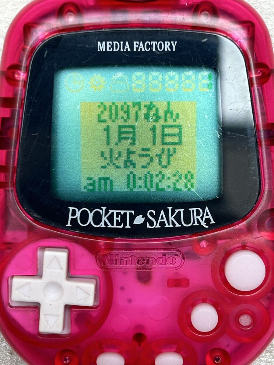  ポケットサクラ サクラ大戦 携帯ゲーム 任天堂 POCKET SAKURA MPG-002 レトロ 当時品 カラー液晶 通電確認 動作未確認 の画像3