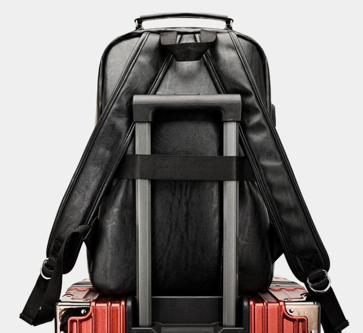  cow leather rucksack * men's business original leather shoulder bag * high capacity casual personal computer bag * travel bag 