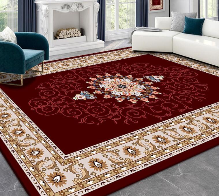 高級絨毯ボヘミア絨毯リビングソファティーマットベッドルームはヨーロッパ式の大絨毯が敷き詰められている160*230cmの画像2