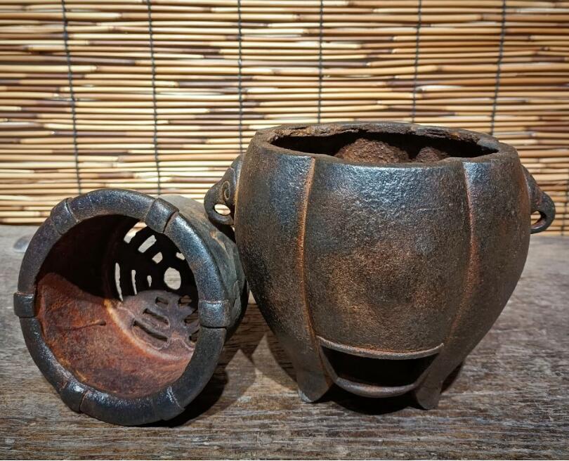 鋳鉄*カボチャ型炭火炉火鉢温酒煮茶神器_画像1
