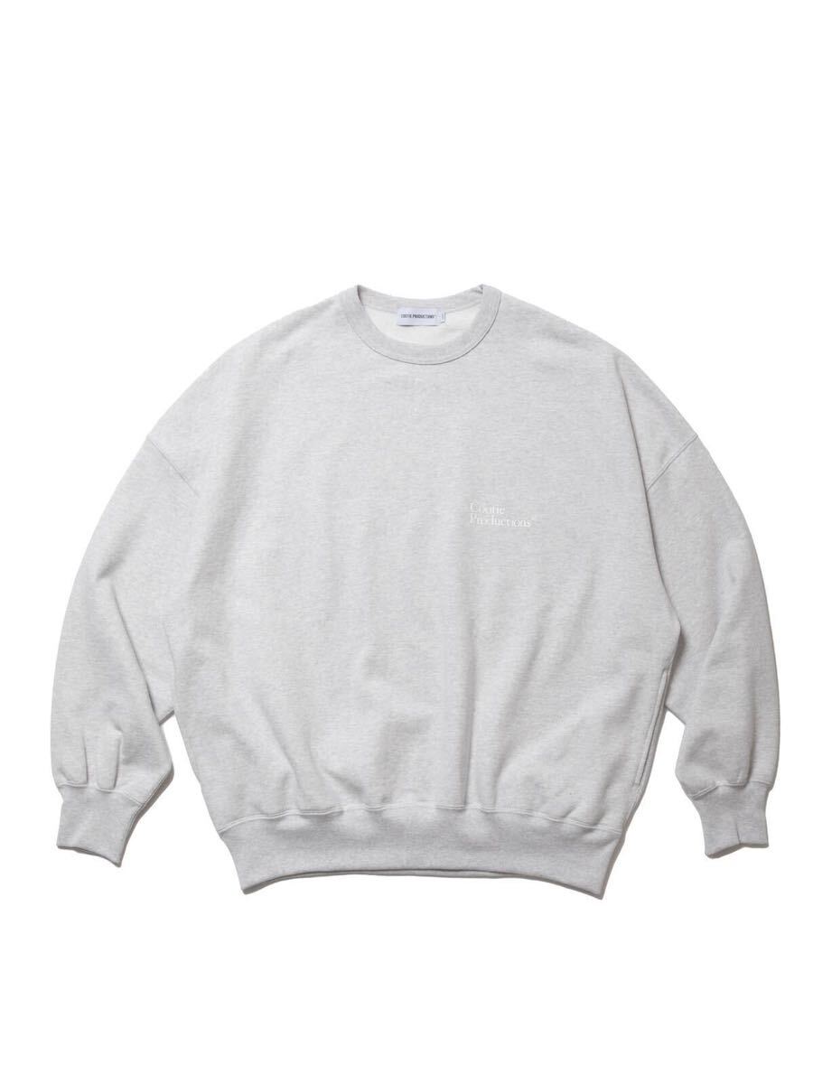 【新品 未使用】24ss COOTIE Open End Yarn Plain Sweat Crew クーティー スウェット トレーナー Oatmeal 定価23100円 M_画像1