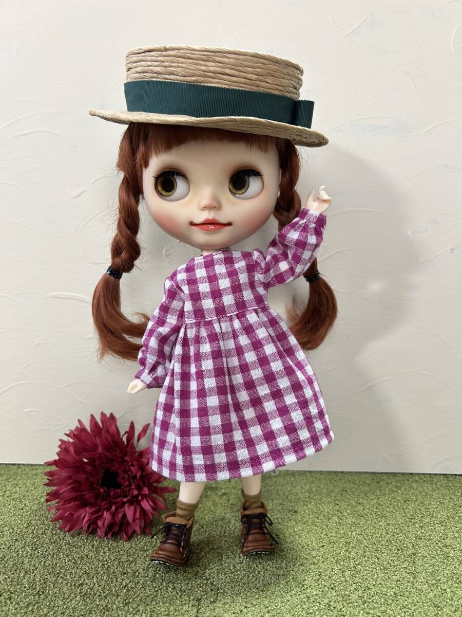 ☆ブライスアウトフィット☆blythe outfit☆ピンクエプロンの画像3