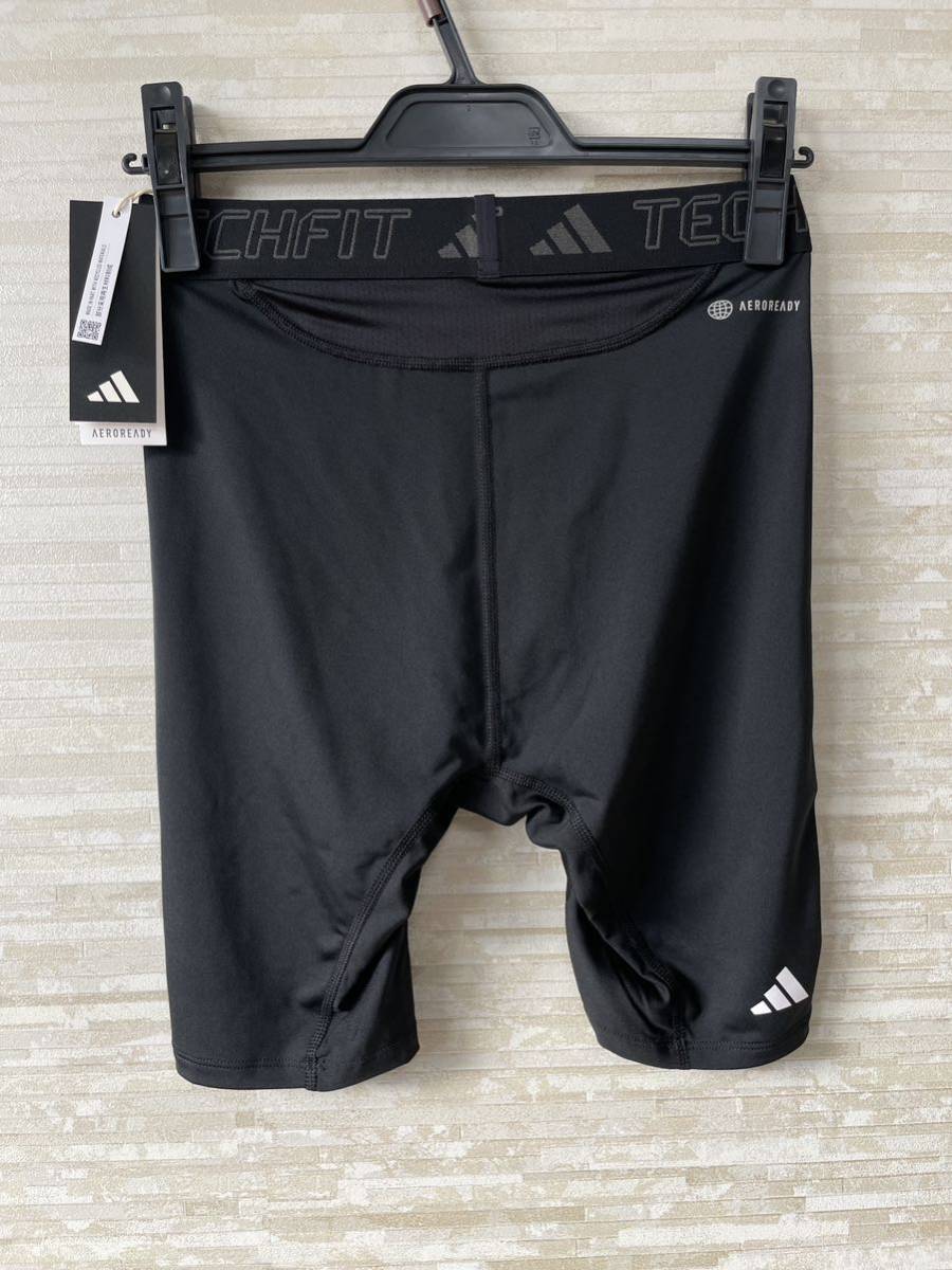 XL」Adidas アディダス テックフィット トレーニング ショートタイツ 黒_画像3