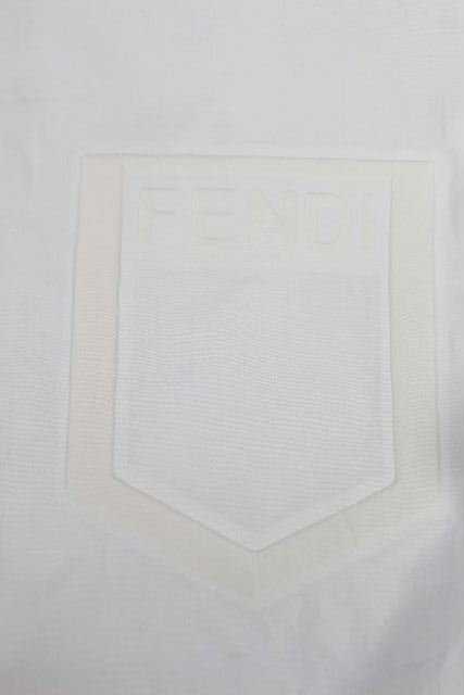 20SS フェンディ FENDI ポケット ロゴ カジュアルシャツ ホワイト FS0751 AF04 [40] メンズ カッターシャツ トップス I48の画像3