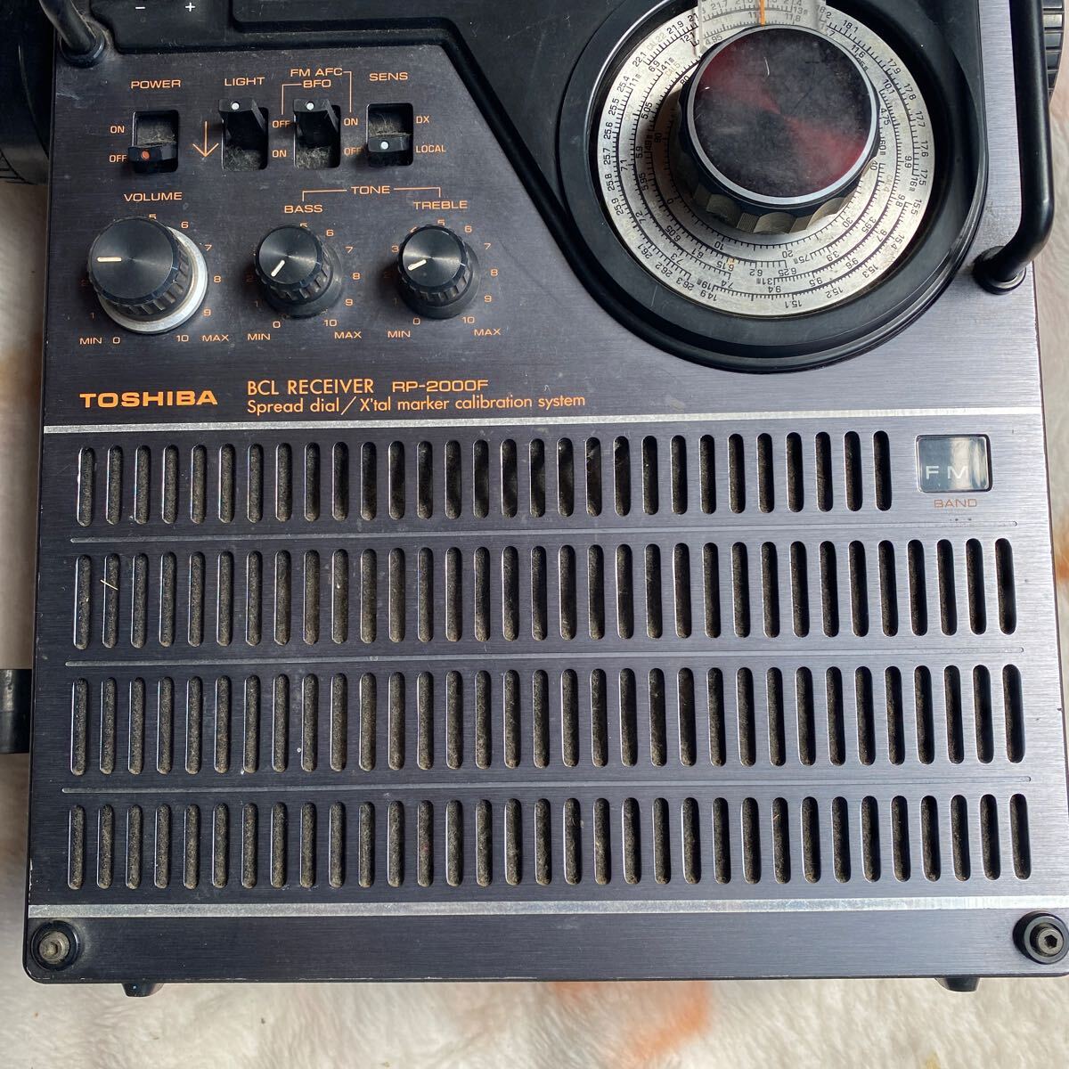東芝 RP-2000F TRYX2000 欠品有り BCLラジオ RECEIVER 昭和レトロ の画像3