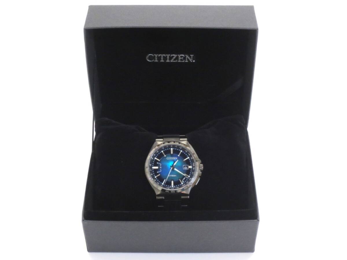 【4-88】 CITIZEN シチズン ATTESA アテッサ CB0215-18L 世界限定2200本 エコドライブ ブラックチタン 美品の画像2