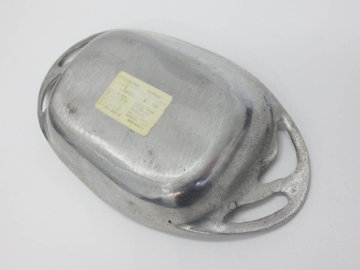 【4-142】 メキシコ製 ピューター ハンドル付 トレイ Pewter ヴィンテージの画像9