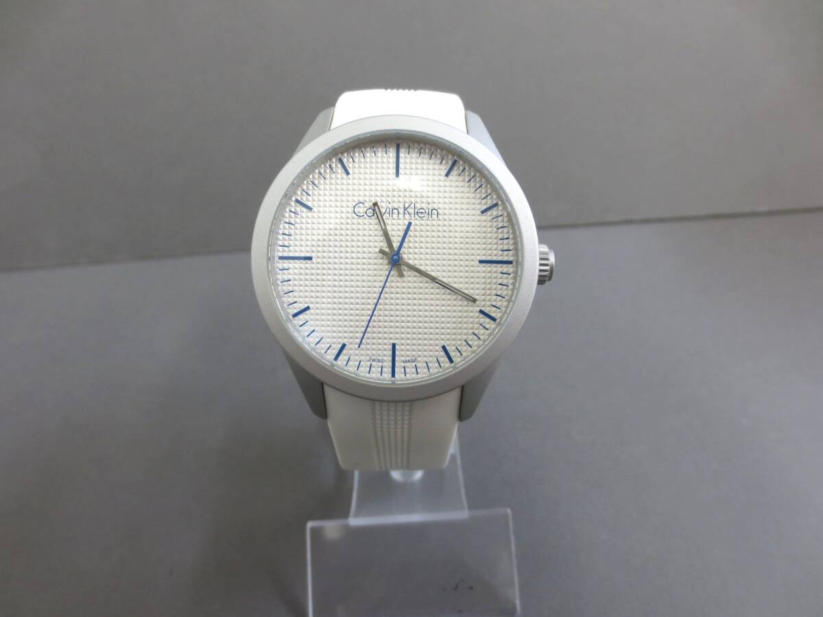 【4-173】稼働品 Calvin Klein カルバンクライン K5E 51F クォーツ 腕時計 の画像2