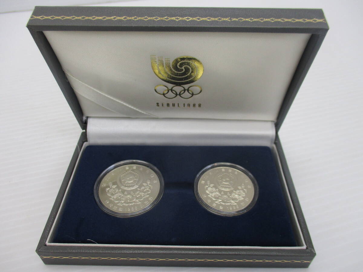 【4-206】 SEOUL1988ソウルオリンピック メダル 記念硬貨 記念硬貨セット 韓国 硬貨_画像3