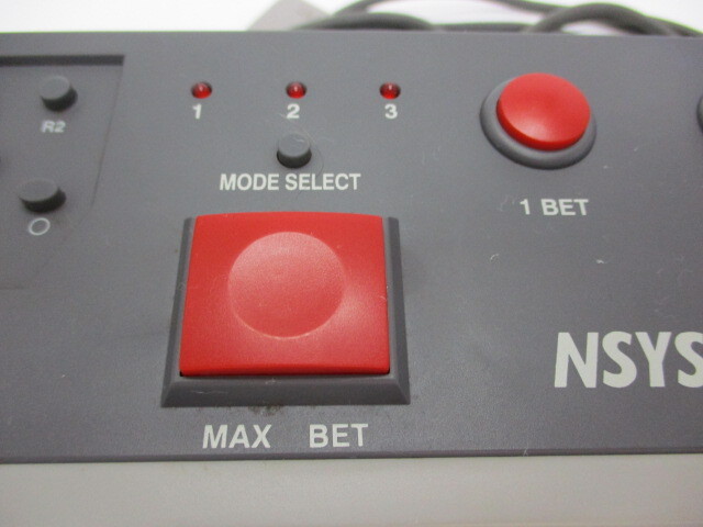 4-93　NSYCOM　プレイステーション用パチスロコントローラー　PlayStation PACHI-SLOT CONTROLER　スロコン PS 通電未確認ジャンク_画像6