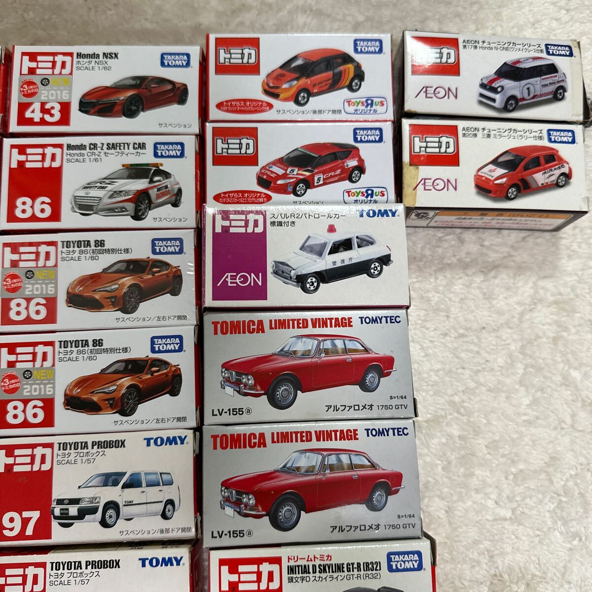 [ beautiful goods ] Tomica Toyota Lamborghini Mazda Honda Ferrari Step WGN 33 point set 