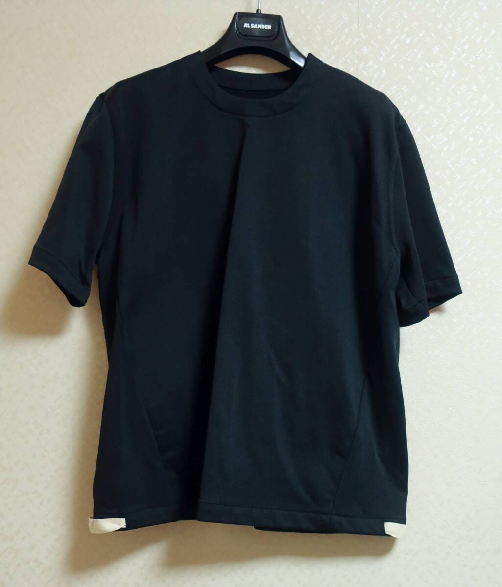 ジルサンダー JILSANDER 肩ジッパーウールコットン混Tシャツ ジルサンダー JILSANDER 肩ジッパーウールコットン混Tシャツ