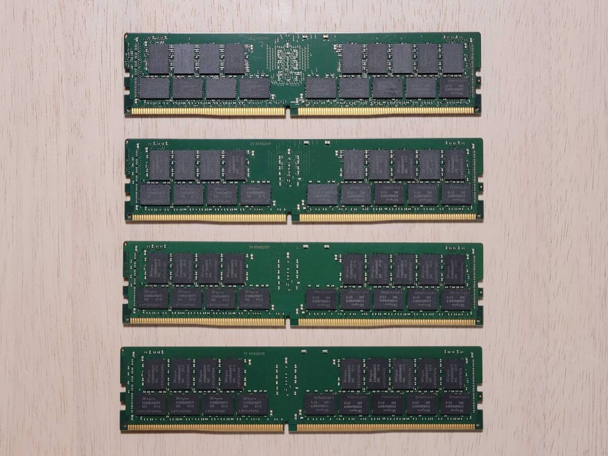 SK hynix PC4-2400T ( DDR4-2400 ) 32GB x4枚 計 128GB ECC Registered 動作確認済み_画像3