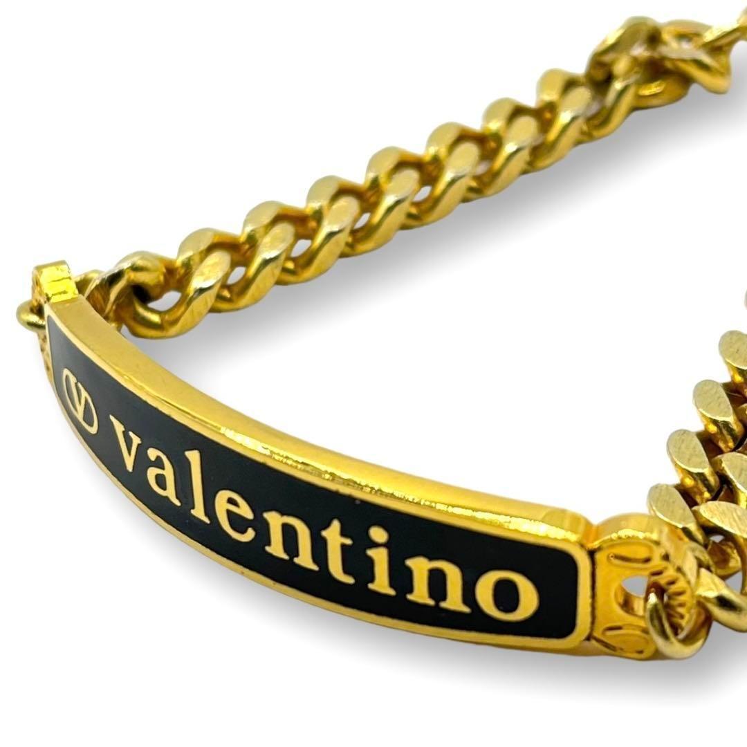 valentino ヴァレンティノ ID ブレスレット　チェーン　プレート　ゴールド　金色　バレンティノ_画像1