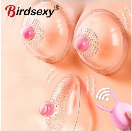 USB 乳首吸盤 イヤレス リモコ乳房 ワイイブレーターヤレス 振動 バ両乳首用 ワン ポンプ 女性 拡大 マッサージ hxt0078の画像1