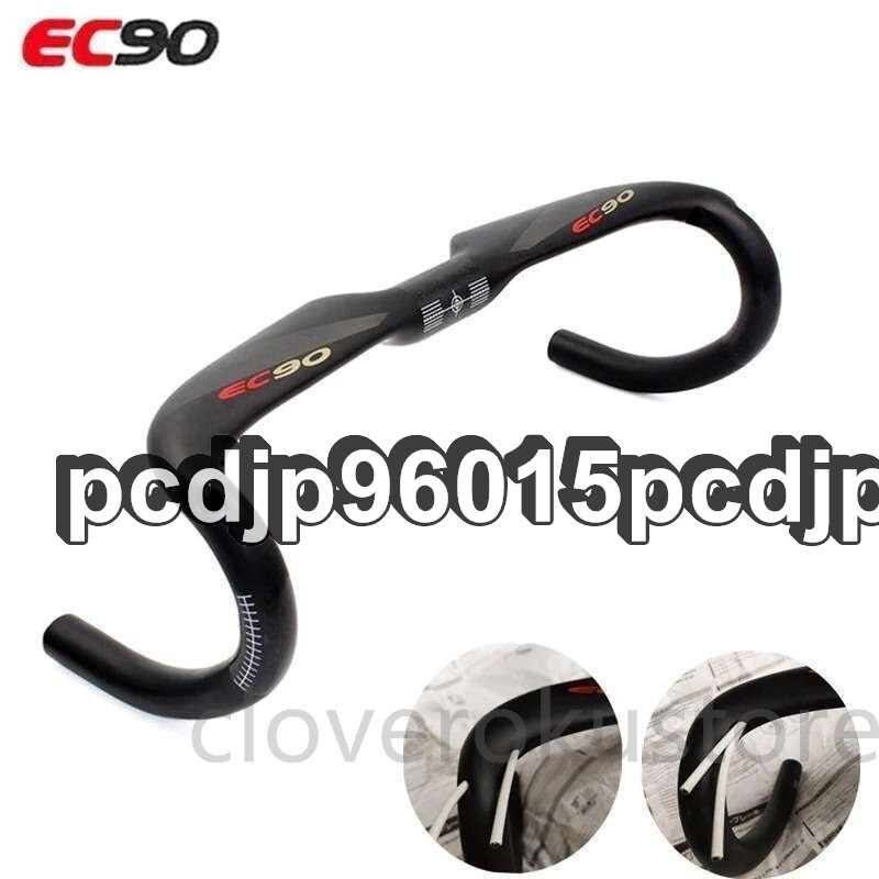 EC90 最新 1 pc カーボンファイバー ロードバイク マットブラック ハンドルバー マット 自転車 31.8*400/420/440mm_画像3