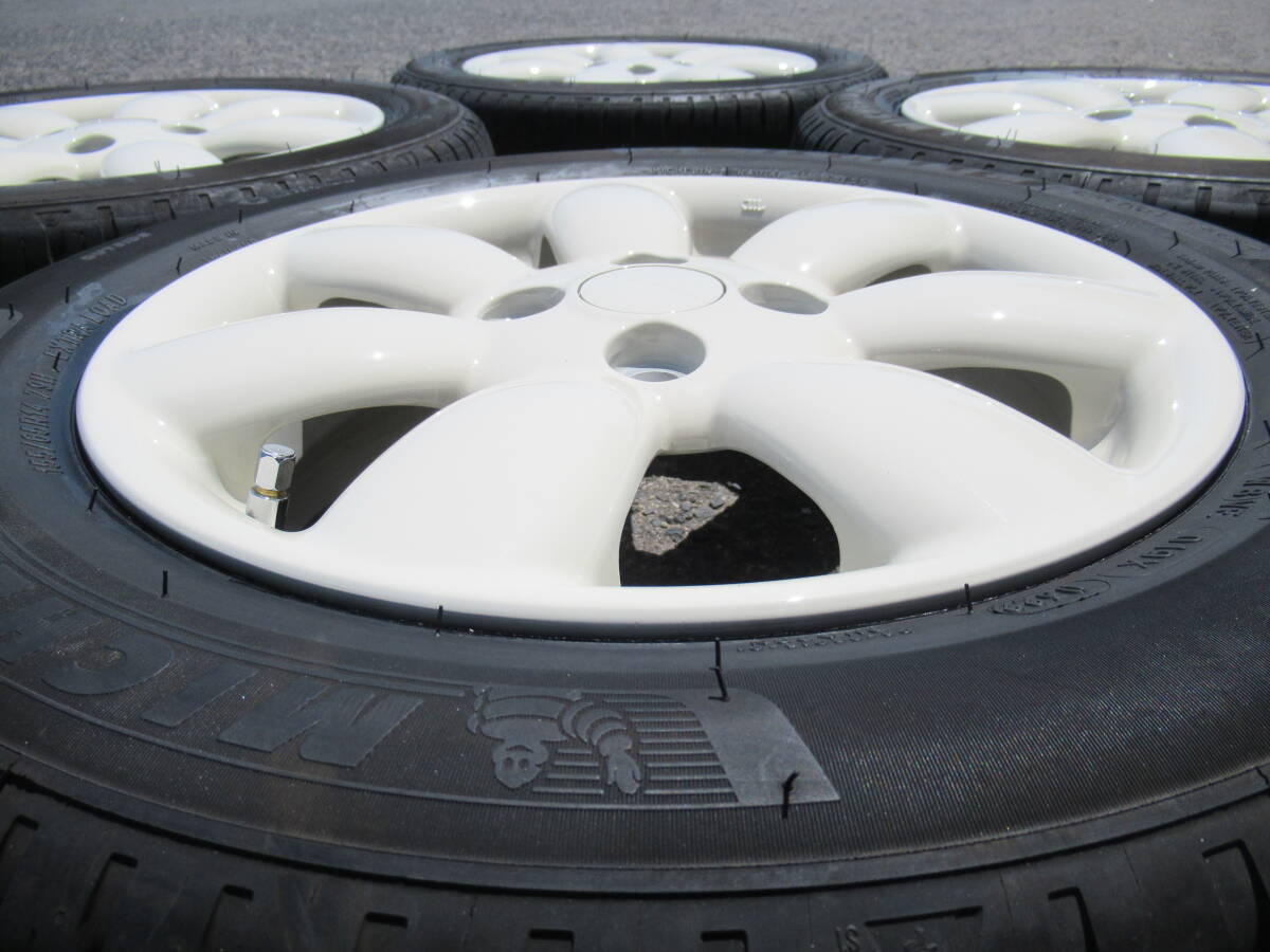 中古タイヤ☆155/65-14 155/65R14 ミシュラン ENERGY SAVER4 2022年製 ラパン純正 アイボリー 4.5J+45 100 4H アルト ラパン MRワゴン等☆_画像6