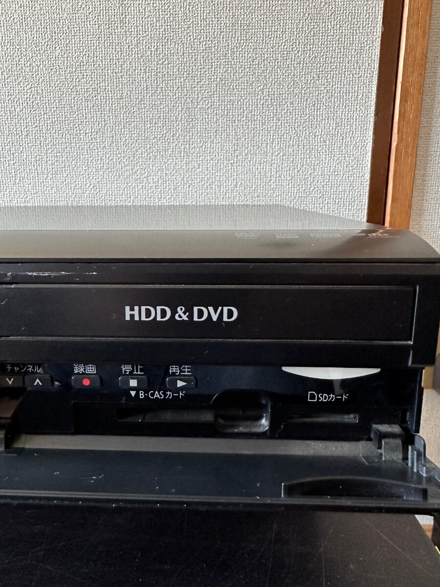 Panasonic パナソニック DVDレコーダー 2008年製 DMR-XP22V 通電のみ確認 動作（トレー開閉のみ確認） コード線付属無しの画像8