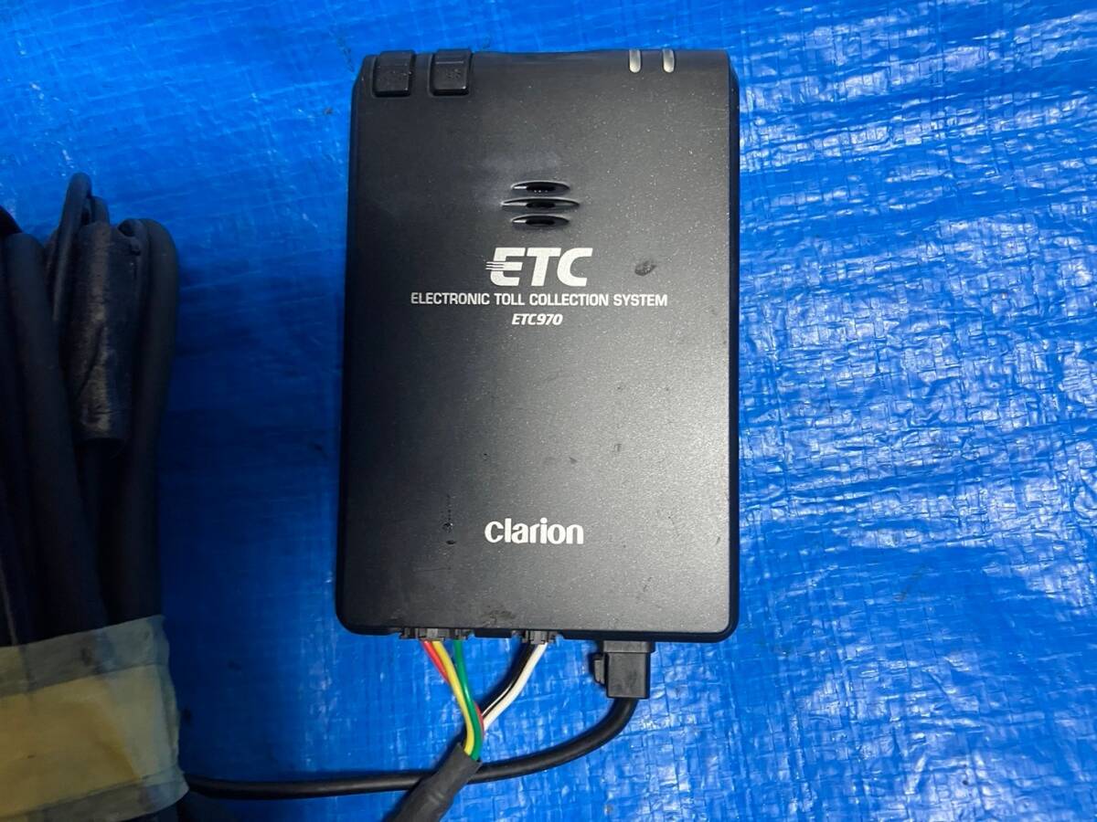 ★軽自動車外し ETC Clarion クラリオン/三菱重工 ETC970 アンテナ分離型 ★配線あり・ 在庫多数あり★040212Y_画像2