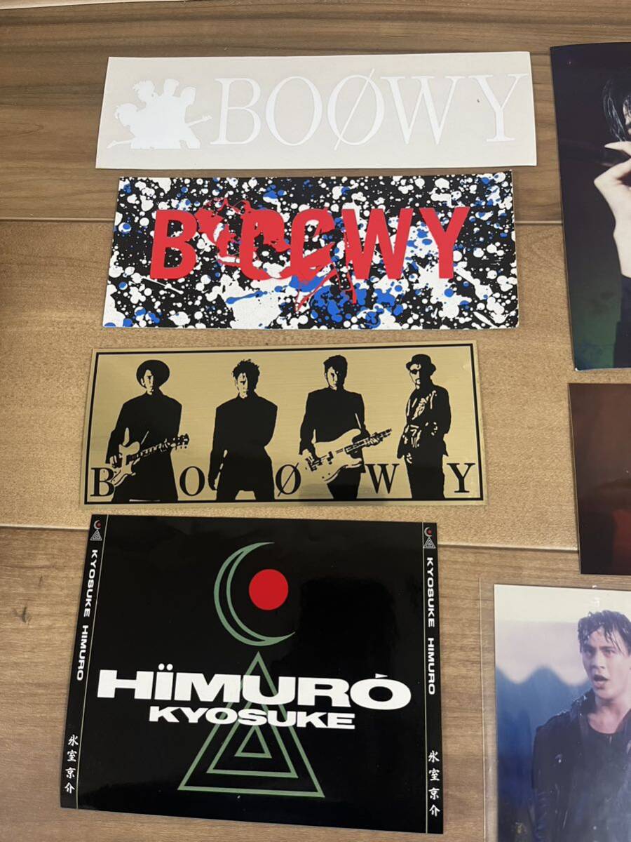 ☆BOOWY ステッカー 缶バッジ 氷室京介 ステッカー写真 グッズ まとめて☆の画像2