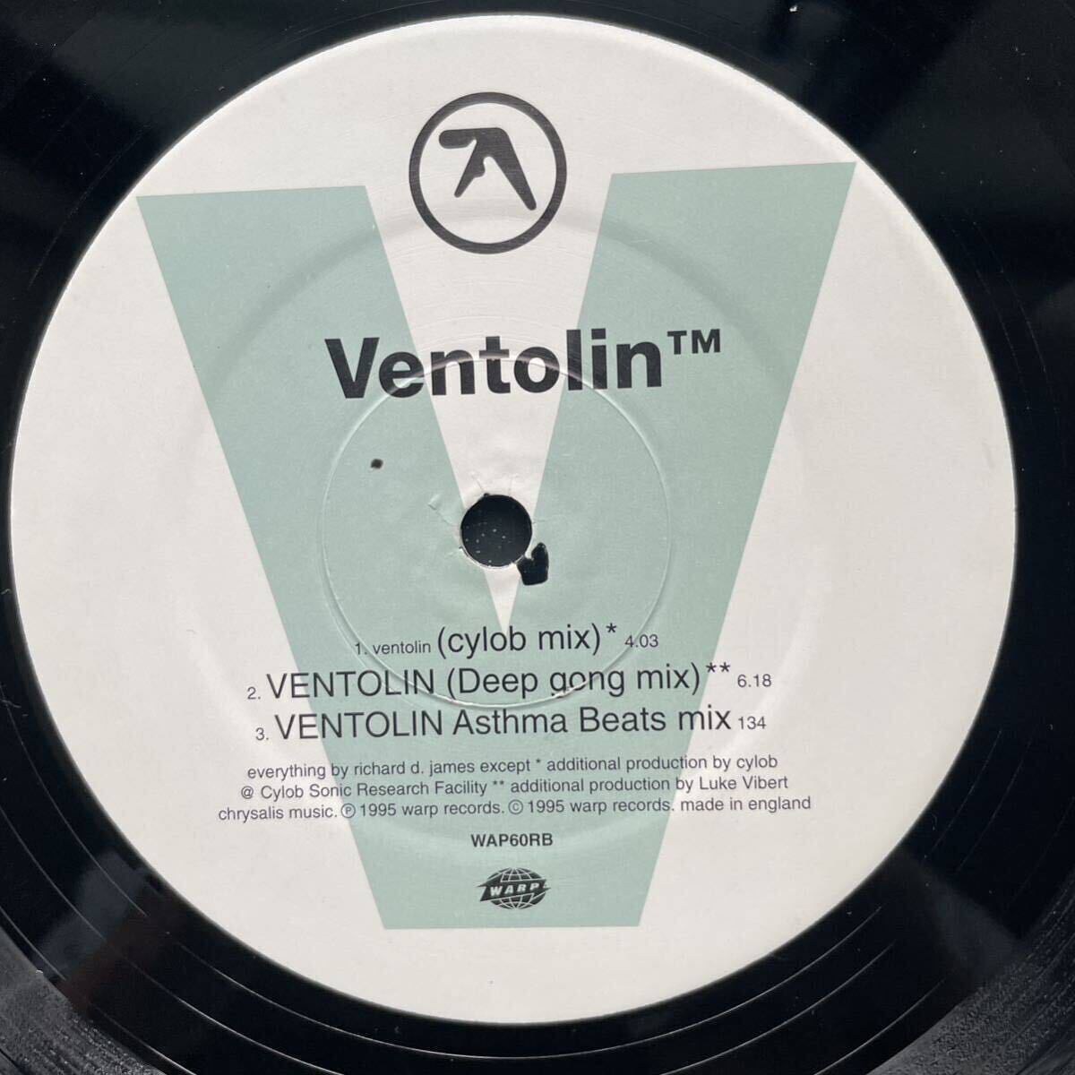 Aphex Twin エイフェックス・ツイン Ventolin E.P (the remixes) 12inch シングルレコード Cylob Luke Vibertの画像4