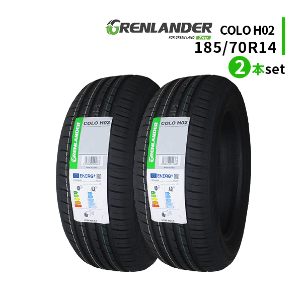 2本セット 185/70R14 2024年製造 新品サマータイヤ GRENLANDER COLO H02 送料無料 185/70/14_画像1