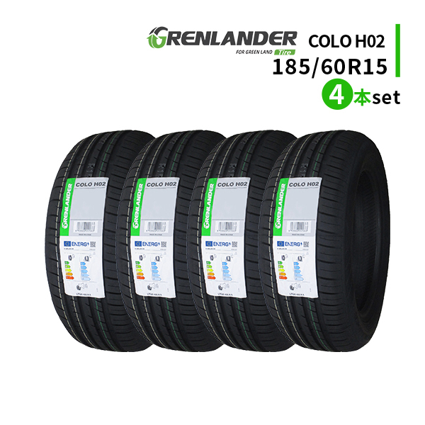 4本セット 185/60R15 2024年製造 新品サマータイヤ GRENLANDER COLO H02 送料無料 185/60/15の画像1