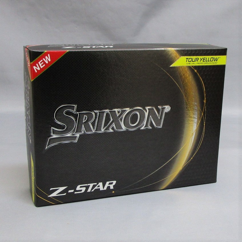 US仕様 2023年 SRIXON Z-Star イエロー 1箱 12球 1ダース ボール スリクソン ダンロップ DUNLOP 3ピース ゴルフボール Zスターの画像1