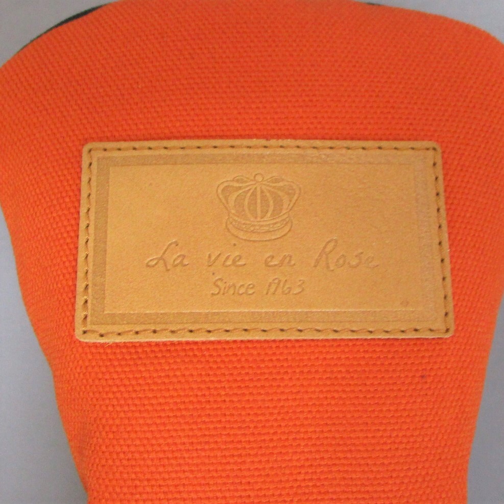 ラヴィアンローズ サドルシリーズ UT用 オレンジ ヘッドカバー HC550LS La vie en Rose ユーティリティ用 ミラノオレンジ チャームの画像5