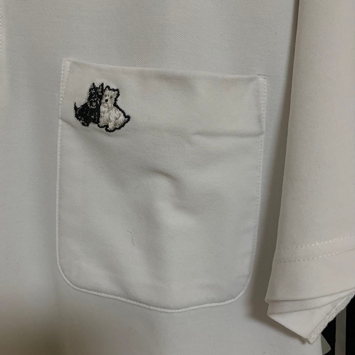 【値下げ】【美品】BLACK&WHITE ブラックアンドホワイト 夏用 メンズ ゴルフウェア ポロシャツ Mサイズ 