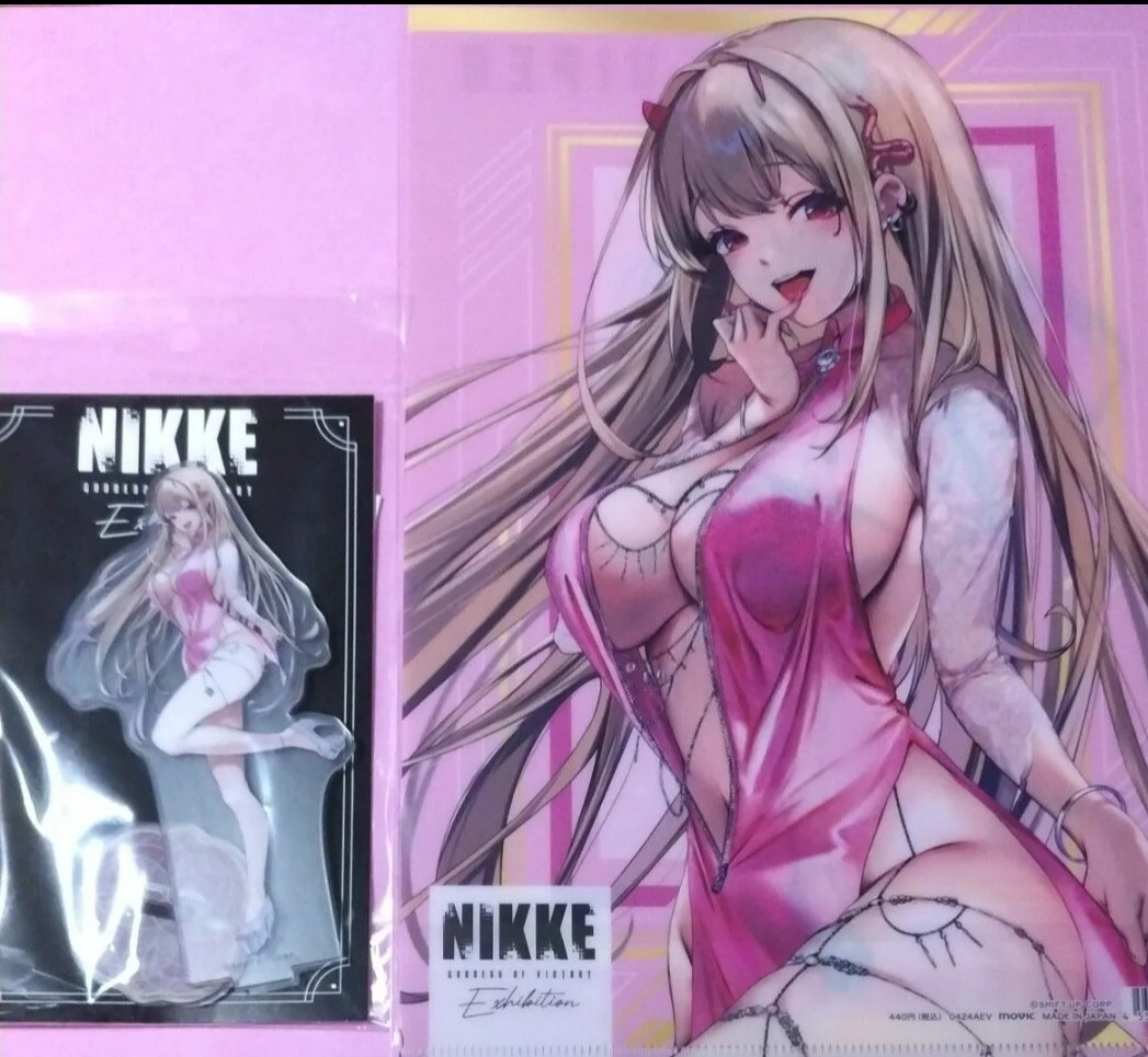 NIKKE exhibition アクリルスタンド アクスタ クリアファイル 勝利の女神 NIKKE ニケ展 NIKKE展 メガニケ アニメイト バイパー セット_画像1