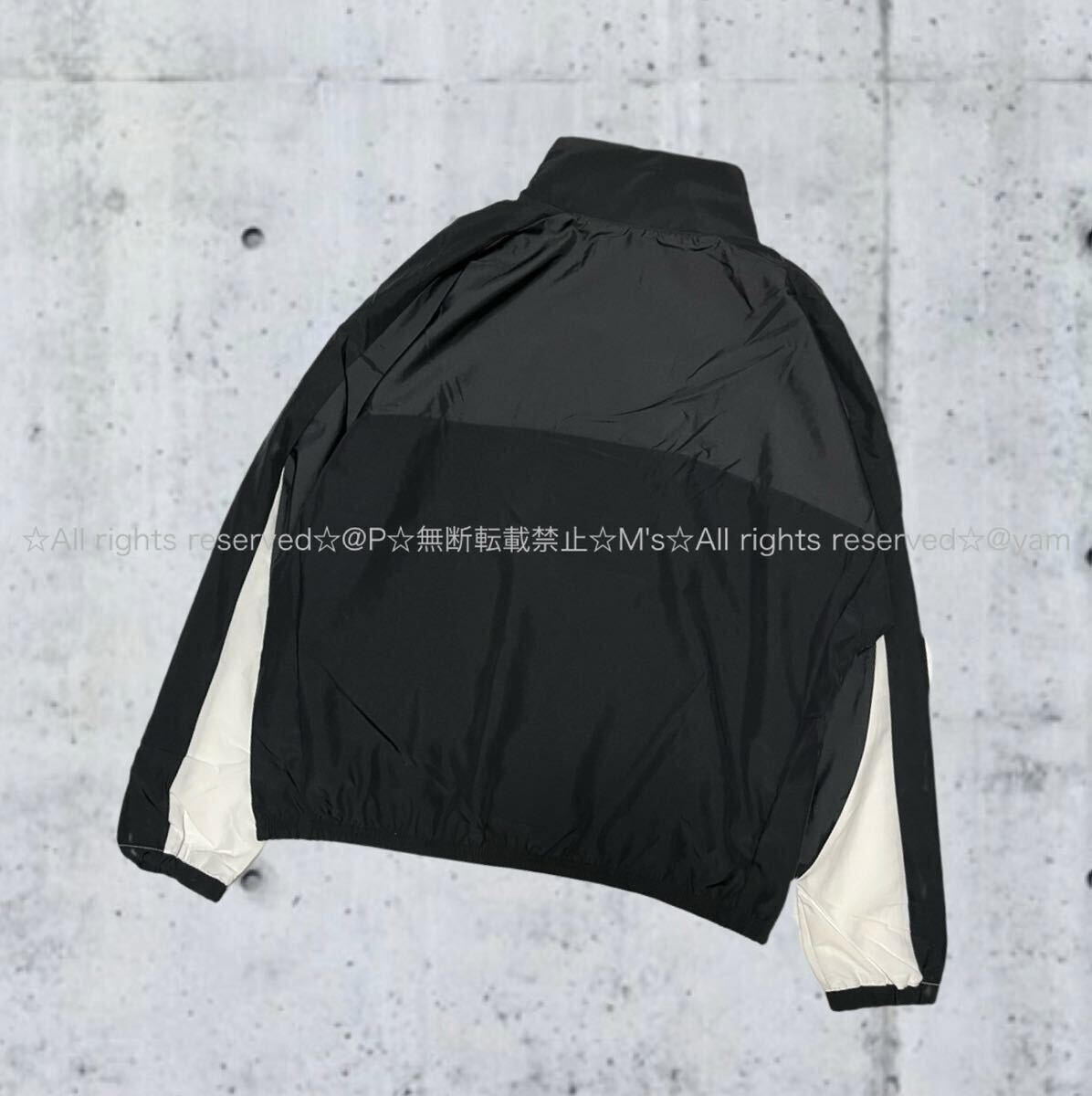 新品 NIKE ナイキ ウーブン 上下セット ナイロン ジャケット パンツ セットアップ 黒 ブラック ［ 2XLサイズ ］ 希少サイズ・希少カラーの画像4