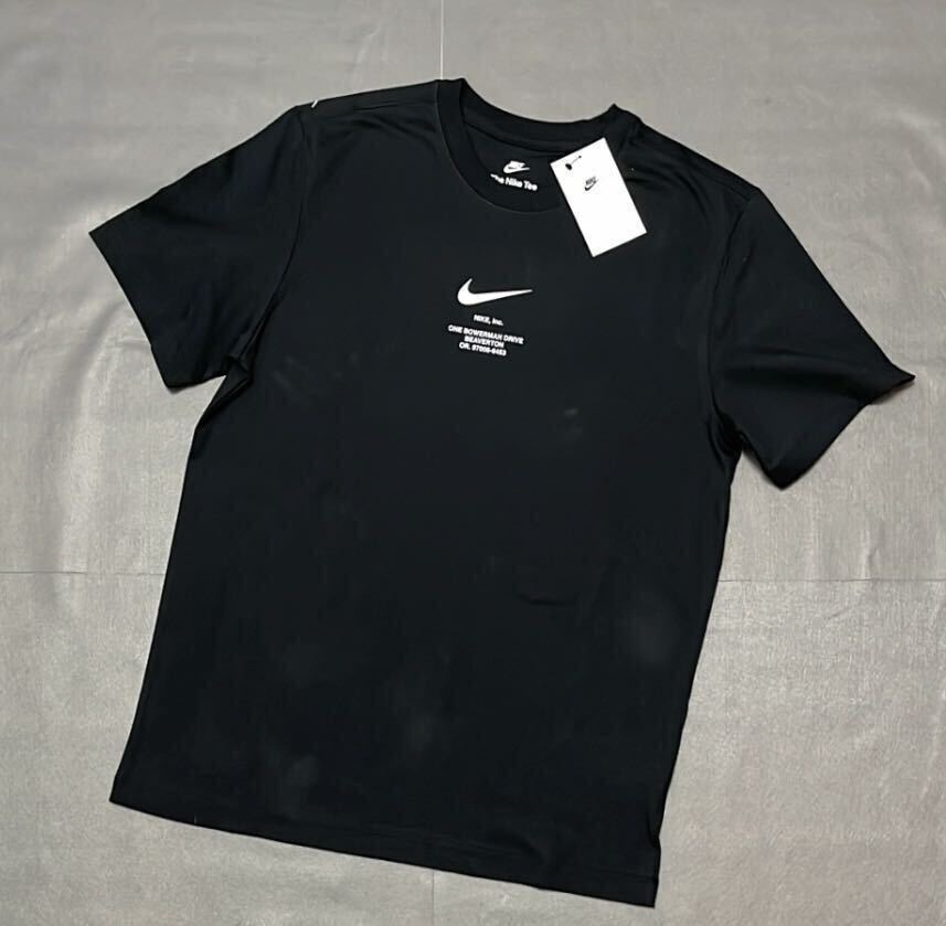 新品 ナイキ SWOOSH BY NIKE 上下セット スウッシュ ロゴ Tシャツ ジョガーパンツ セットアップ 黒 ブラック ［ 2XLサイズ ］の画像4