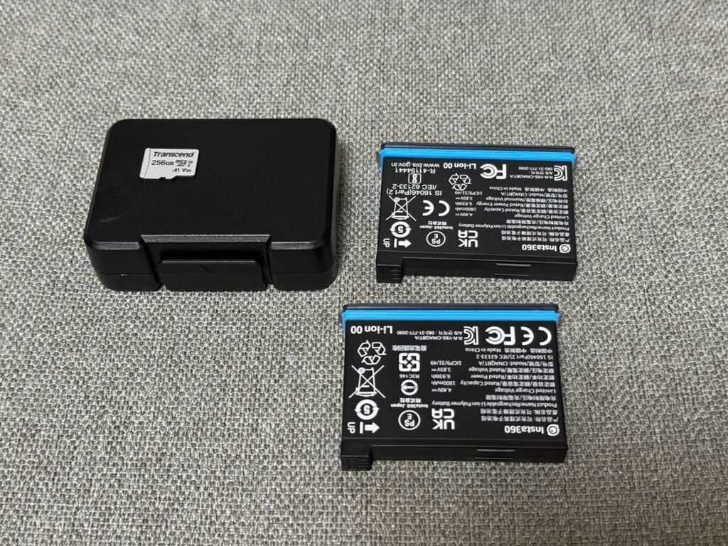 Insta 360 x3、追加バッテリー 着脱式レンズカバーセット 送料無料の画像7