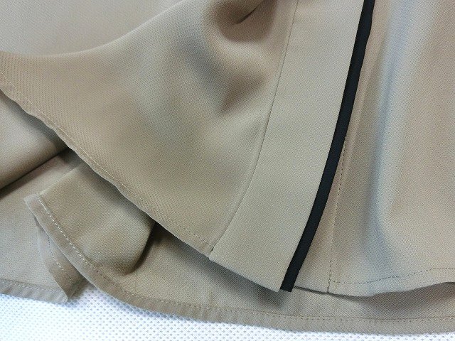 #icb большой размер L BackSatinAmunzen5 минут рукав частота цвет блуза / свет мокка 18,040 иен #
