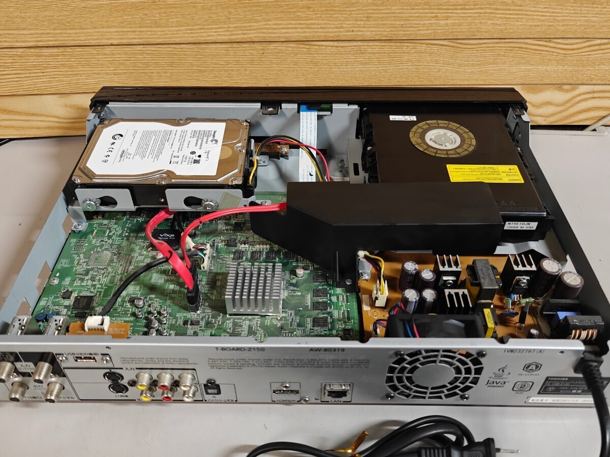 TOSHIBA [ DBR-Z150 ] HDD 1TB 2 number collection video recording!3D, attached outside HDD correspondence [ remote control HDMI attaching, service being completed ] operation verification ending 2012 year made (1713)