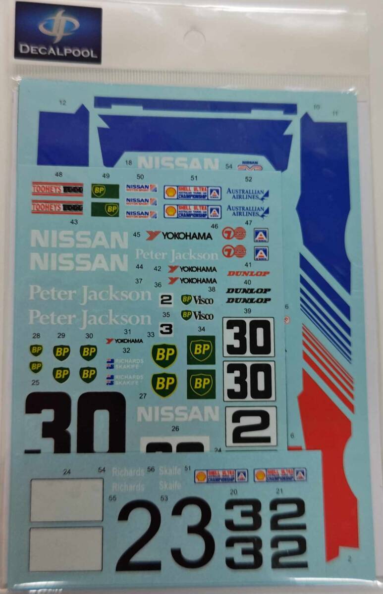 DecaPool製デカール DP274 1/24 Nissan Skyline R31 #2 Jim Richards ATCC(オーストラリアツーリング選手権) 1990の画像2